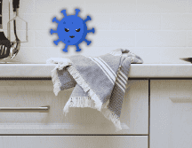 La acumulación de restos de comida y humedad en los trapos de cocina crea un ambiente ideal para la proliferación de bacterias. ESPECIAL / CANVA