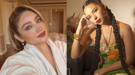 Karol Sevilla no tardó en reaccionar y respondió con humor al comentario que recibió por parte de Ángela Aguilar. INSTAGRAM/@angela_aguilar_/@karolsevillaofc/ESPECIAL