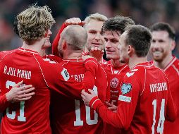 En un trámite accesible frente a los normacedonios, Dinamarca no encontró mayores obstáculos para encaminarse a la victoria. EFE/ L. SABROE.