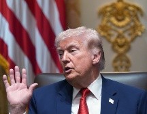 El presidente Donald Trump habla durante una reunión de su gabinete en la Casa Blanca, el jueves 26 de marzo de 2026, en Washington. (AP Foto/Alex Brandon)