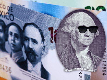 Al menudeo, el dólar se vende en 18.56 pesos, 18 centavos por arriba del jueves; se trata también del precio más caro desde que comenzó 2026. ESPECIAL / CANVA