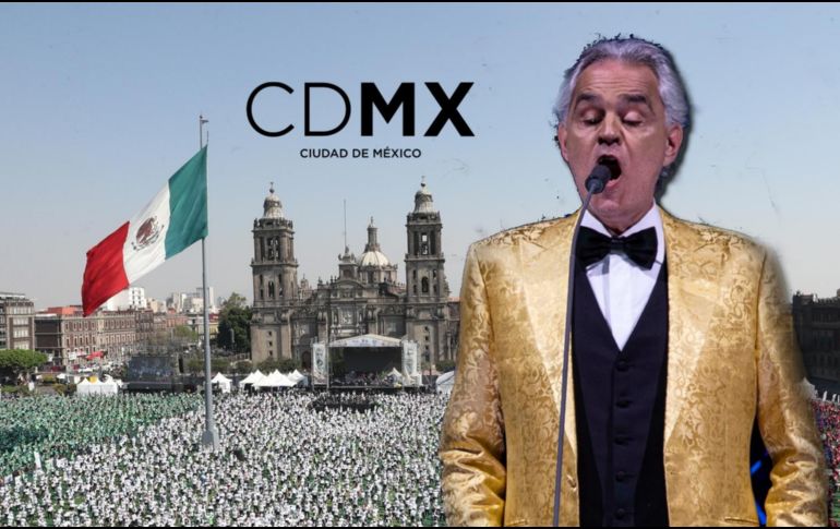 El cantante Andrea Bocelli se presentará en el Zócalo de la Ciudad de México. SUN / EFE / ARCHIVO