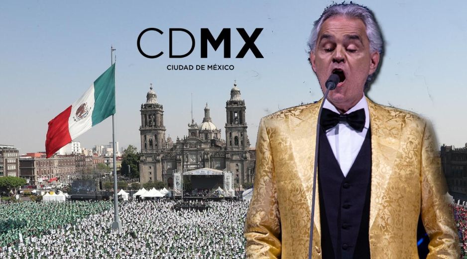 El cantante Andrea Bocelli se presentará en el Zócalo de la Ciudad de México. SUN / EFE / ARCHIVO