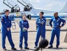 Los astronautas coincidieron en que los retrasos en las misiones han reforzado su preparación. EFE/C. Herrera