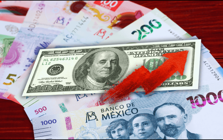 Al menudeo, el dólar se terminó vendiendo en 18.56 pesos en Banamex, 18 centavos por arriba del jueves y su precio más caro desde el pasado 10 de diciembre. ESPECIAL / CANVA