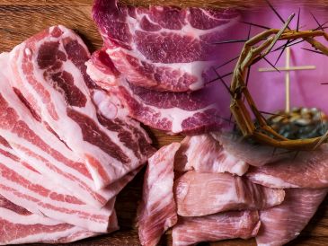 La Iglesia Católica establece un periodo de profunda reflexión donde los platillos con res o cerdo desaparecen temporalmente de las mesas, una costumbre que va mucho más allá de un simple cambio de menú. ESPECIAL / CANVA