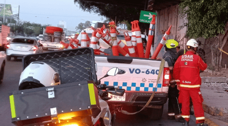 La Policía Vial informó que alrededor de las 6:40 de esta mañana recibieron el reporte de un accidente ocurrido en la avenida López Mateos. ESPECIAL/Policía Vial Jalisco