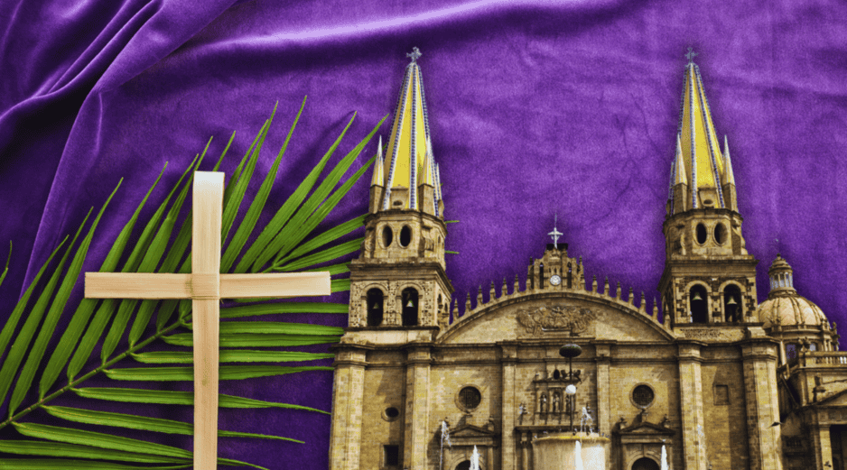 A pesar del acelerado avance de la modernidad, la tecnología y las nuevas costumbres sociales, las tradiciones de la Semana Santa se mantienen inquebrantables en todo el país. ESPECIAL / CANVA