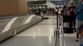 Video de Nadia González del Aeropuerto Intercontinental George Bush, en Houston, Texas.