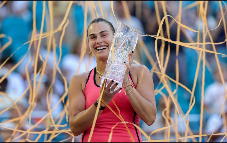 Sabalenka dejó claro desde el principio el mensaje claro de que iba por la corona y no sería fácil derrumbarla. EFE/ C. HERRERA-ULASHKEVICH.