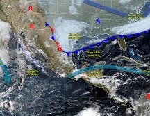 Las autoridades advierten que las lluvias podrían estar acompañadas de descargas eléctricas, granizo y generar incremento en ríos y arroyos, deslaves, encharcamientos e inundaciones en zonas bajas. ESPECIAL/ SMN.