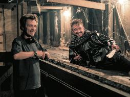 El director Kirill Sokolov y Tom Felton como Kevin en “They Will Kill You”. CORTESÍA