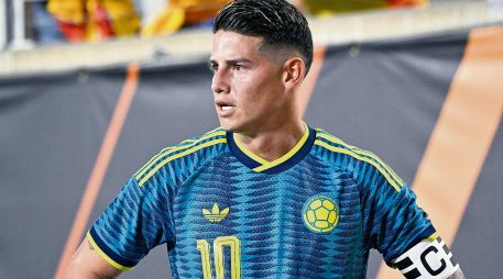 James Rodríguez. La esperanza cafetera pasa por los pies de su capitán ante los subcampeones del mundo. AFP