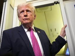 Trump dijo el domingo por la noche a los periodistas a bordo del Air Force One que Estados Unidos estaba negociando 