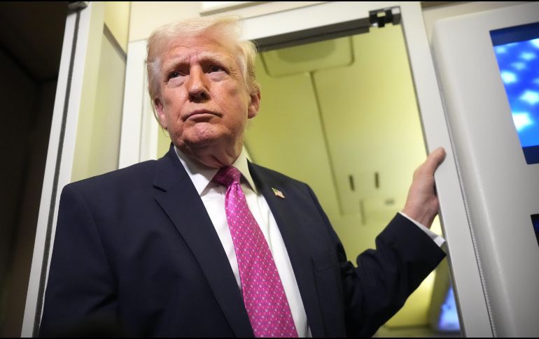 Trump dijo el domingo por la noche a los periodistas a bordo del Air Force One que Estados Unidos estaba negociando 