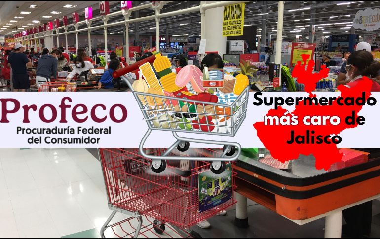 En este supermercado encuentras los precios más altos de todo el estado para adquirir la Canasta Básica; se encuentra en Guadalajara. EL INFORMADOR / ARCHIVO