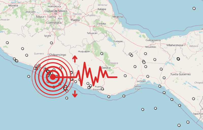 &nbsp;Sismo en Guerrero. ESPECIAL / SSN