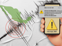 El Primer Simulacro Nacional está programado para el 6 de mayo en punto de las 11:00 horas. ESPECIAL/Canva/CNPC