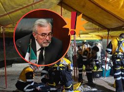 Rocha Moya reconoció el trabajo de 36 elementos de distintas corporaciones de seguridad de México para rescatar con vida a uno de los cuatro mineros.  SUN / NTX / ARCHIVO