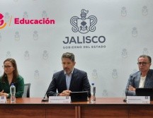El secretario de Educación Jalisco, Juan Carlos Flores, durante la presentación de 