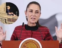 Sheinbaum habló sobre la polémica de la persona tomando el sol en Palacio Nacional. EFE / Mario Guzmán