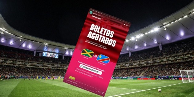 Boletos agotados, para el partido Jamaica vs Congo en el Estadio AKRON de Guadalajara