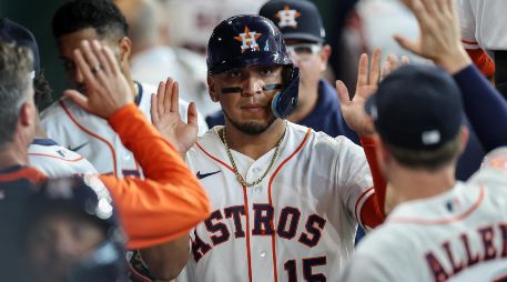 Uno de los momentos más destacados lo protagonizó Isaac Paredes con los Houston Astros. AFP/ T. WARNER.