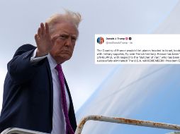 Esto dijo Trump contra Francia y Reino Unido esta mañana en Truth Social. AP / ARCHIVO
