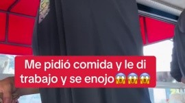"Te pedí comida, no trabajo": Indigente y taquero se hacen virales tras discusión | VIDEO