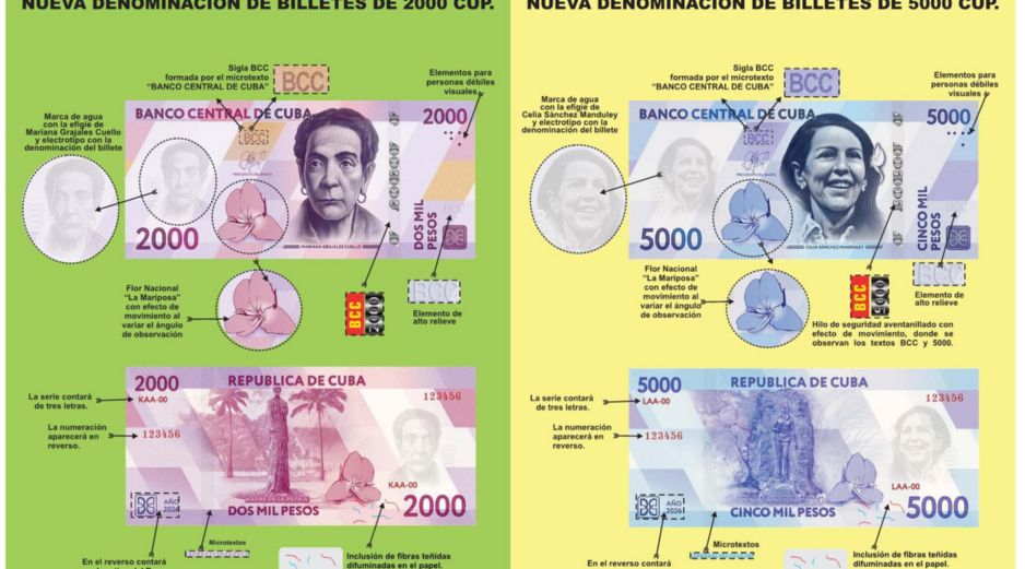 Por primera vez, estas nuevas emisiones incluirán imágenes de figuras femeninas relevantes en la historia del país. EFE