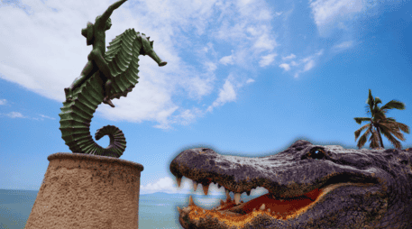 Descubre cuáles son las playas de mayor riesgo en Puerto Vallarta por cocodrilos y cómo proteger a tu familia durante estas vacaciones de Semana Santa sin contratiempos. ESPECIAL / CANVA