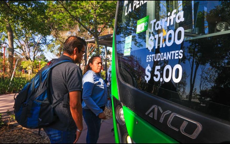 Además del costo de 11 pesos para los usuarios en general, habrá tarifa preferencial de 5.50 y 5 pesos para usuarios como adultos mayores o estudiantes. EL INFORMADOR/J. Acosta