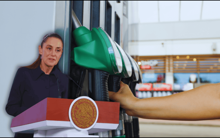 Sheinbaum se refirió a las acciones de supervisión que realizarán autoridades como la Procuraduría Federal del Consumidor (Profeco) a gasolineras. SUN / G. Pano / ESPECIAL / CANVA