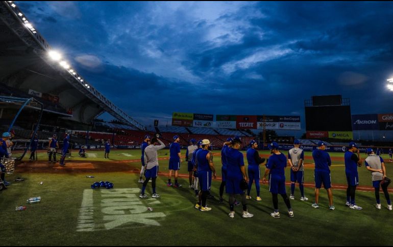 Del 2 al 5 de abril, la novena albiazul volverá a casa para prepararse de cara a su debut en la temporada 2026 de la Liga Mexicana de Beisbol. EL INFORMADOR / ARCHIVO