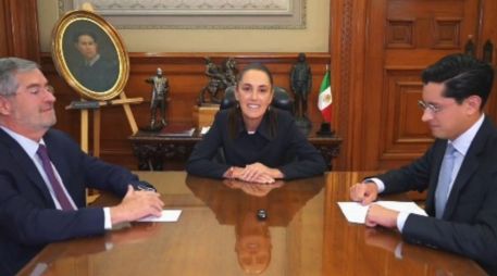 Claudia Sheinbaum Pardo publicó un video en redes al lado de Roberto Velasco y Juan Ramón de la Fuente. X/@Claudiashein