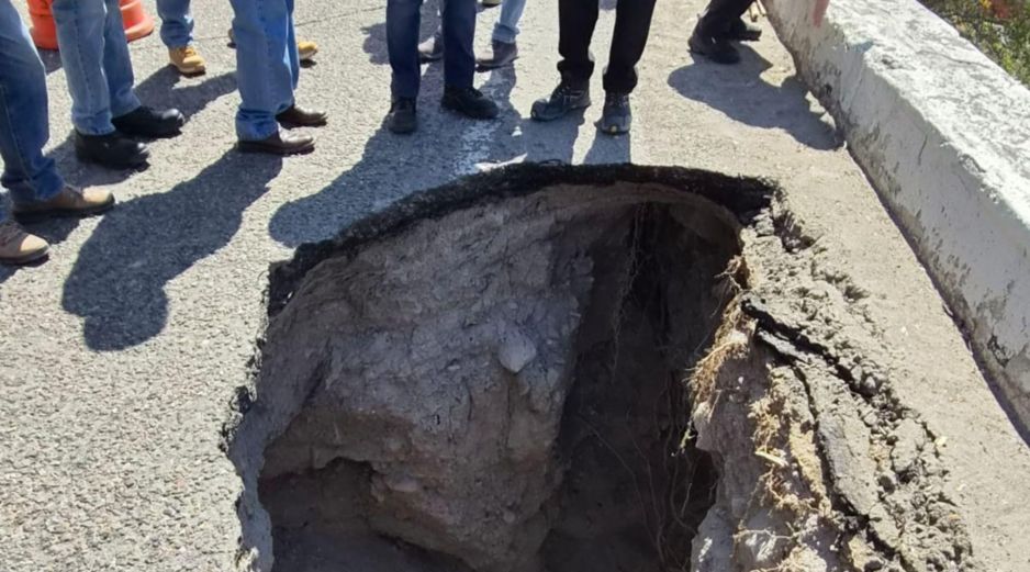 SICT Jalisco señaló que la erosión se encuentra en el tramo de Atenquique. ESPECIAL