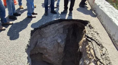 SICT Jalisco señaló que la erosión se encuentra en el tramo de Atenquique. ESPECIAL