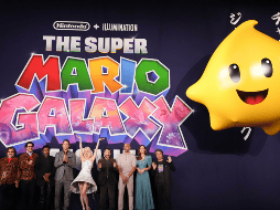 El elenco de la película 'Super Mario Galaxy: la película' durante el preestreno mundial en Kyoto (Japón). EFE/ Tomohiro Ohsumi
