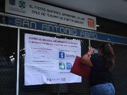 El metro San Antonio Abad está fuera de servicio desde hace dos semanas. SUN