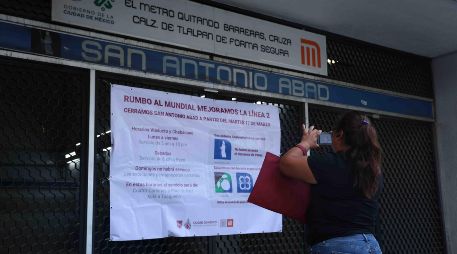 El metro San Antonio Abad está fuera de servicio desde hace dos semanas. SUN