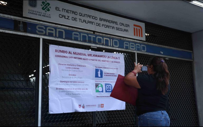 El metro San Antonio Abad está fuera de servicio desde hace dos semanas. SUN