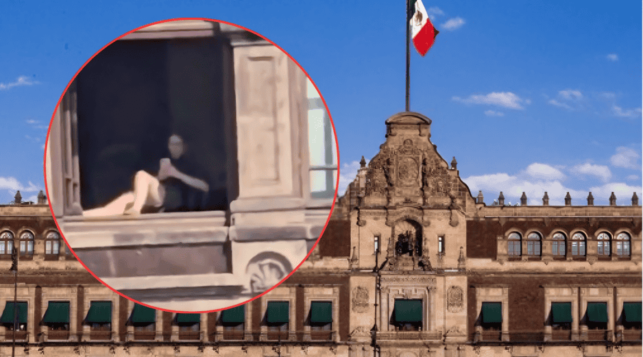 Antes de que se diera a conocer la identidad de la mujer que tomó el sol en Palacio Nacional, Sheinbaum admitió que los videos no eran IA. ESPECIAL/Gobierno de México/Redes Sociales
