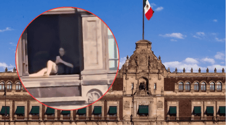 Antes de que se diera a conocer la identidad de la mujer que tomó el sol en Palacio Nacional, Sheinbaum admitió que los videos no eran IA. ESPECIAL/Gobierno de México/Redes Sociales