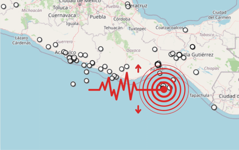 Sismos en Oaxaca. ESPECIAL / SSN&nbsp;