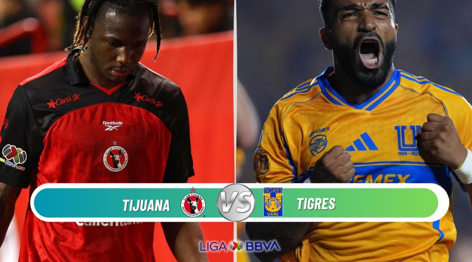Este viernes 3 de abril, Tijuana recibirá a Tigres en el Estadio Caliente por la Jornada 13 del Clausura 2026. ESPECIAL / IMAGO7 y CANVA