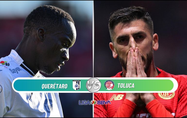 Querétaro recibe a Toluca en un duelo con objetivos opuestos en la tabla. ESPECIAL / IMAGO7 y CANVA