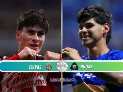 Chivas defiende el liderato ante unos Pumas que buscan consolidarse en la parte alta. ESPECIAL / IMAGO7 y CANVA