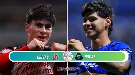 Chivas defiende el liderato ante unos Pumas que buscan consolidarse en la parte alta. ESPECIAL / IMAGO7 y CANVA