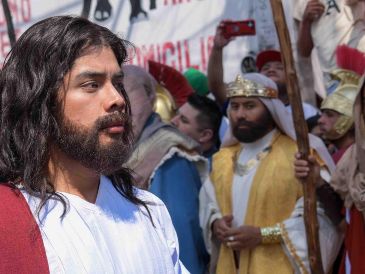 La representación de la Pasión de Cristo en Iztapalapa cumple este año cumple su edición 183. SUN/S. Cadena