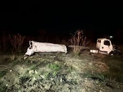 El pasado Jueves Santo, por la mañana, otra pipa se había volcado en la misma carretera de Jalisco. ESPECIAL